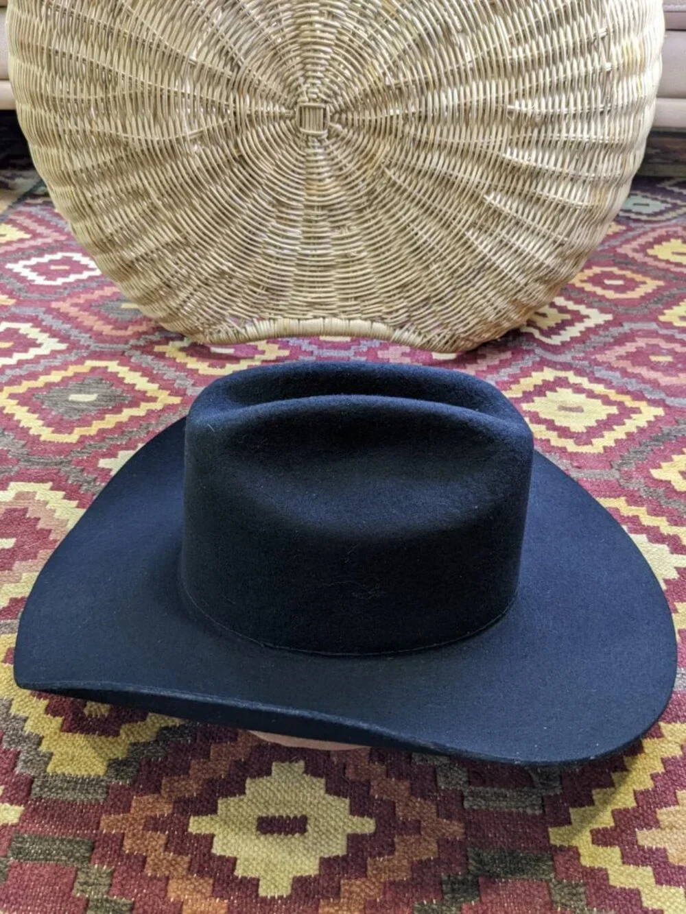 Stetson 3X Black Wool Cowboy Hat - Oak Ridge 7 5/8